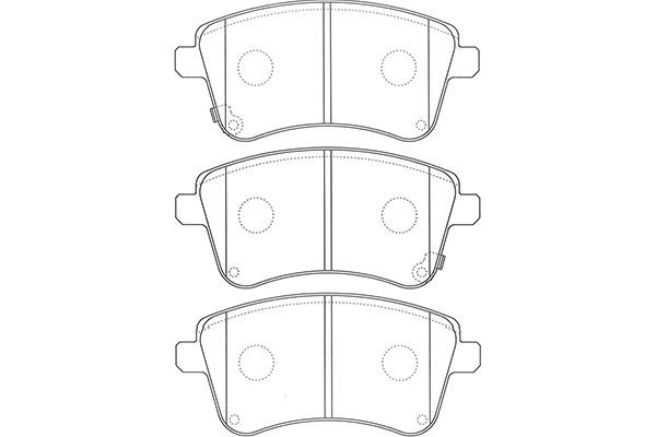 KAVO PARTS stabdžių trinkelių rinkinys, diskinis stabdys BP-4025